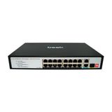 Beek BN-FS-1163P2G1S 16 Port 10-100 Mbps Poe+ 2 Port Lan 1 Port SFP 200 W Poe Switch
