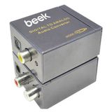 Beek BS-CV-DAU-AAU 1x SPDIF 1x COAX 2xRAC Yuvalı Dijital Ses Sinyali to Analog Ses Sinyali