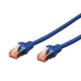 Beek Cat 6 Sftp/pımf (pairs In Metal Foil) Patch Kablosu, 0,5 Metre, Lszh, Awg 26, Mavi Renk