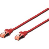 Beek Cat 6 Sftp/pımf (pairs In Metal Foil) Patch Kablosu, 1 Metre, Lszh, Awg 26, Kırmızı Renk