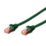 Beek Cat 6 Sftp/pımf (pairs In Metal Foil) Patch Kablosu, 1 Metre, Lszh, Awg 26, Yeşil Renk