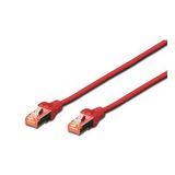 Beek Cat 6 Sftp/pımf (pairs In Metal Foil) Patch Kablosu, 3 Metre, Lszh, Awg 26, Kırmızı Renk