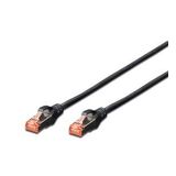 Beek Cat 6 Sftp/pımf (pairs In Metal Foil) Patch Kablosu, 3 Metre, Lszh, Awg 26, Siyah Renk