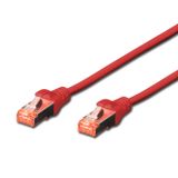 Beek Cat 6 Sftp/pımf (pairs In Metal Foil) Patch Kablosu, 5 Metre, Lszh, Awg 26, Kırmızı Renk