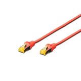 Beek Cat 6A Sftp/pımf (Pairs In Metal Foil) Patch Kablosu, Lszh, 0,25 Metre, Awg 26, Kırmızı Renk