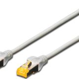 Beek CAT 6A SFTP/PIMF (Pairs In Metal Foil) Patch Kablosu, LSZH, 15 metre, AWG 26, Gri Renk<br>