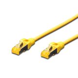 Beek Cat 6a Sftp/pımf (pairs In Metal Foil) Patch Kablosu, Lszh, 2 Metre, Awg 26, Sarı Renk