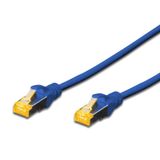 Beek Cat 6a Sftp/pımf (pairs In Metal Foil) Patch Kablosu, Lszh, 5 Metre, Awg 26, Mavi Renk