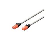 Beek CAT6 U/UTP Cross Patch Kablosu, AWG 26, 1 metre, gri renk, koruma kılıfı siyah renk, LSZH