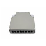 Beek DIN-Ray için Ek Kutusu, 8 x LC/Duplex Coupler için (Fiber coupler ve pigtail haricen temin edil