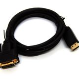 Beek DisplayPort (DP) <-> DVI Kablosu, DP Erkek <-> DVI Erkek, 1080p, Altın Kaplama, 2 m