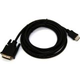 Beek HDMI <-> DVI-D Adaptör Kablosu, HDMI Tip A Erkek <-> DVI -D (18+1) Erkek, 10 metre&