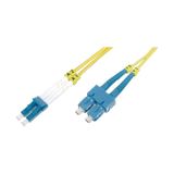 Beek Lc-sc Fiber Optik Patch Kablo, 9/125 Μ, Singlemode, 3.0mm, Duplex, Os2, Lszh, 2 Metre-18789