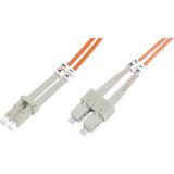 Beek Lc-sc Fiber Optik Patch Kablo, Multimode Om 1 62.5/125 Duplex, 3.0mm, Lszh, 7 Metre