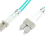 Beek Lc-sc Fiber Optik Patch Kablo, Multimode Om 3 50/125 Duplex, 3.0mm, Lszh, 10 Metre