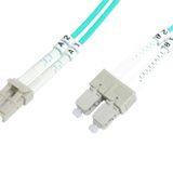 Beek Lc-sc Fiber Optik Patch Kablo, Multimode Om 3 50/125 Duplex, 3.0mm, Lszh, 15 Metre