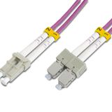 Beek Lc-sc Fiber Optik Patch Kablo, Multimode Om 4 50/125 Duplex, 3.0mm, Lszh, 5 Metre