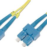 Beek Sc-sc Fiber Optik Patch Kablo, 9/125 Μ, Singlemode, 3.0mm, Duplex, Os2, Lszh, 3 Metre