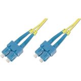 Beek SC-SC Fiber Optik Patch Kablo, 9/125 µ, Singlemode, 3.0mm, Duplex, OS2, LSZH, 50 metre<br>
