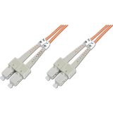 Beek SC - SC Fiber Optik Patch Kablo, Multimode OM 2 50/125 Duplex, 3.0mm, LSZH, 20 metre<br>B