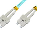 Beek Sc - Sc Fiber Optik Patch Kablo, Multimode Om 3 50/125 Duplex, 3.0mm, Lszh, 15 Metre