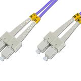Beek SC - SC Fiber Optik Patch Kablo, Multimode OM 4 50/125 Duplex, 3.0mm, LSZH, 1 metre