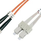 Beek St-sc Fiber Optik Patch Kablo, 1 Metre, Multimode, 3.0mm Duplex, 50/125, Om 2, Lszh