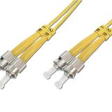 Beek ST-ST Fiber Optik Patch Kablo, 9/125 µ, Singlemode, 3.0mm, Duplex, OS2, LSZH, 3 metre