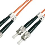 Beek St-St Fiber Optik Patch Kablo Multimode Om 1 62.5/125 Duplex 3.0mm Lszh 1 Metre