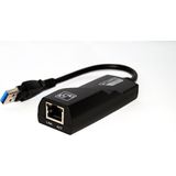 Beek USB 3.0 Gigabit Ethernet Adaptörü, 1 x 10/100/1000 RJ45 Dişi Yuva, Usb-A Erkek Konnektör (Bilgisayar Bağlantısı Için), Kablo Uzunluğu 20 Cm, Siyah Renkbeek USB 3.0 Gigabit
