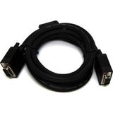 Beek VGA Monitör Kablosu, DSUB 15 erkek <-> DSUB 15 erkek, 10 metre, 3Coax/7C, AWG28, 2x ferri