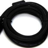 Beek VGA Monitör Kablosu, DSUB 15 erkek <-> DSUB 15 erkek, 15 metre, 2x ferrite filtreli, siya
