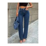 beeke Amanda Kadın Palazzo Salaş Rahat Yüksek Bel Bol Geniş Paça Jeans Denim Kot Pantolon