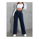 beeke Jeanline Kadın Jeans Salaş Rahat Yüksek Bel Bol Paça Likralı Wide Leg Jean Palazzo Kot Pantolon