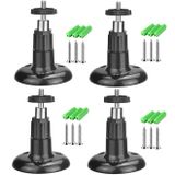 BeElion CCTV Duvar Kamerası Montajı İç/Dış Mekan Güvenlik Metal Duvar Montajı Arlo Pro/Pro 2/Pro 3/Ultra/Ultra 2 ve Diğerleri ile Uyumlu - Ring Stick Up Kamera Pili, eufyCam E/2C (4 Paket, Siyah)