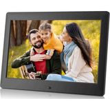 Beemen Dijital Fotoğraf Çerçevesi IPS LCD Panel 1280*800 Uzaktan Kumanda Mp3 Çalar Dijital Çerçeve - Siyah - 10 İnch