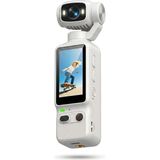 Beemen El Tipi Vlogger 1.97" Hd Ekranlı Mini Aksiyon Kamerası ve Vlog Gimbili - 180° Dönebilen Lens, Gece Görüşlü Vlogger Aksiyon Kamerası - Beyaz