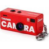 Beemen G6 Thumb Camera Mini Anahtarlık Kamera 1080P Hd Video Kayıtlı Retro Tasarım Taşınabilir Mini Dijital Kamera - Kırmızı