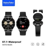 Beemen Haino Teko Germany St-7 Watch Buds Water Proof Kulaklıklı Akıllı Saat - Siyah