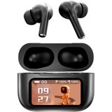 Beemen L58 Ekranlı Anc Kablosuz Bluetooth Kulaklık LED Ekran Aktif Gürültü Önleme - Siyah