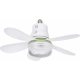 Beemen Tavan Fanı + LED Aydınlatma E27 Duy 3 Kademeli Kumandalı Sessiz Mini Tavan Vantilatörü 520MM - Beyaz
