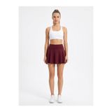 BEEMS Yüksek Bel Tenis Eteği - Şortlu Spor Etek - Koşu ve Fitness Skort