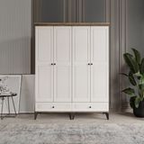 Beenal Nisa 4 Kapaklı Aytaşı Rengi 160 cm Gardırop