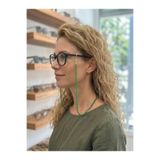 beePoint Yeşil Kum Cam Boncuk Gözlük İpi Askısı 70 cm Optik ve Güneş Gözlüğü Uyumlu