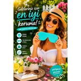 BeeQuin Silikon Güneş Gözlük Kabı Kılıfı Çizilmez Cam Koruyucu Katlanabilir Kılıf