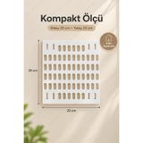 BeeQuin Yapışkanlı Delikli Duvar Organizer Paneli 25x22 cm Banyo Mutfak Düzenleyici Pano