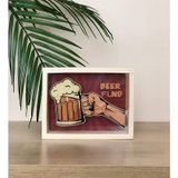Beer Flnd Tasarımlı Ahşap Kumbara