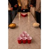 Beer Pong Amerikan Parti Oyunu Seti 12 Adet Kırmızı Plastik Bardak (532 Ml/18 Oz) 3 Adet Beyaz Pinpon Topu - Acı Yeşil
