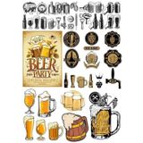 Beer Sticker Set 27 Parça Telefon, Tablet, Defter, Laptop Sticker