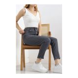 BEES JEANS Andrea Gri Mom Jean Yüksek Bel Boyfriend Kot Pantolon Gri-36